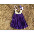 baby girls dress purple dress with matching headband and chunky necklace set